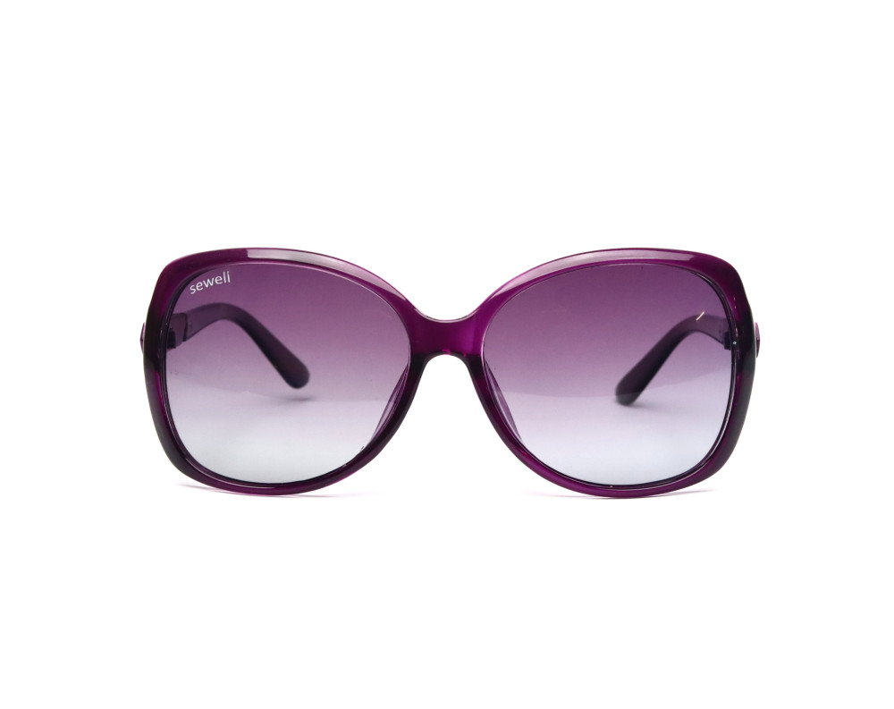 "The Mystic" | Oversized Glamour Sunglasses - Deep Purple