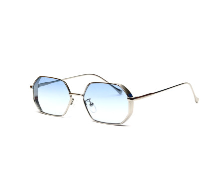 "The Architect" | Geometric Hexagonal Sunglasses - Golden 